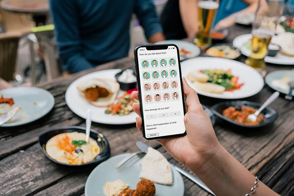 Self-capture on the developed app