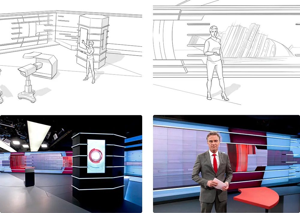 The redesigned studio and presentation format